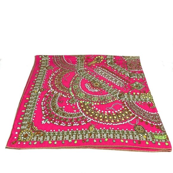 HERMES Maharaja's Jewelry Calle Jean 140 Large format shawl Stole / Shawl Scarf - Picture 4 of 11